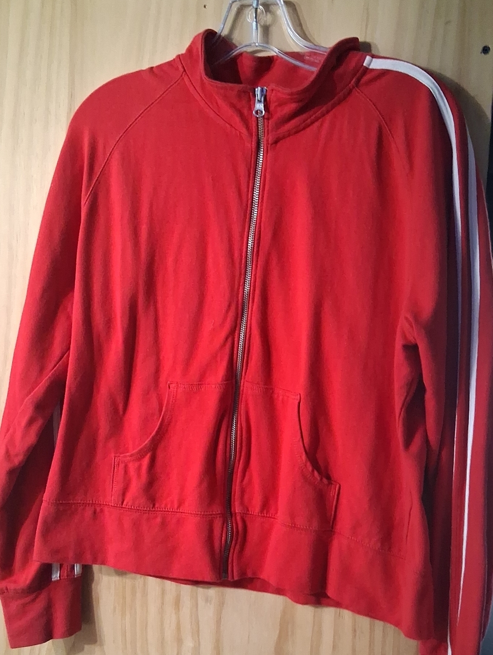 Prospirit Red Track Jacket with White Stripe